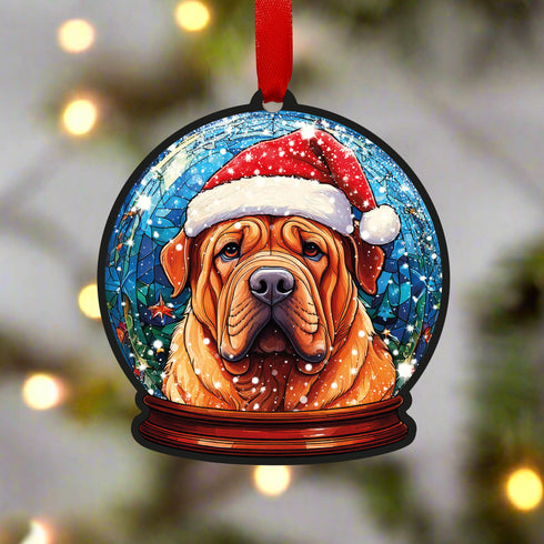Shar Pei Snow Globe Decoration